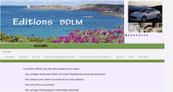 Desktop Screenshot of editions-bdlm.com